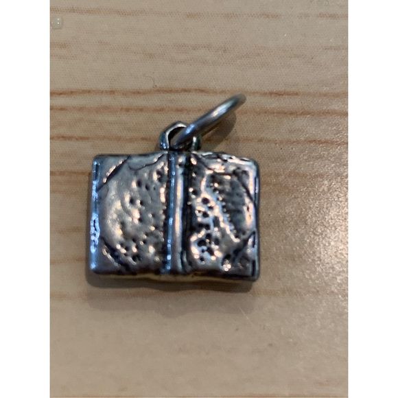 Book Sterling Silver Jewelry Charm - Picture 2 of 5
